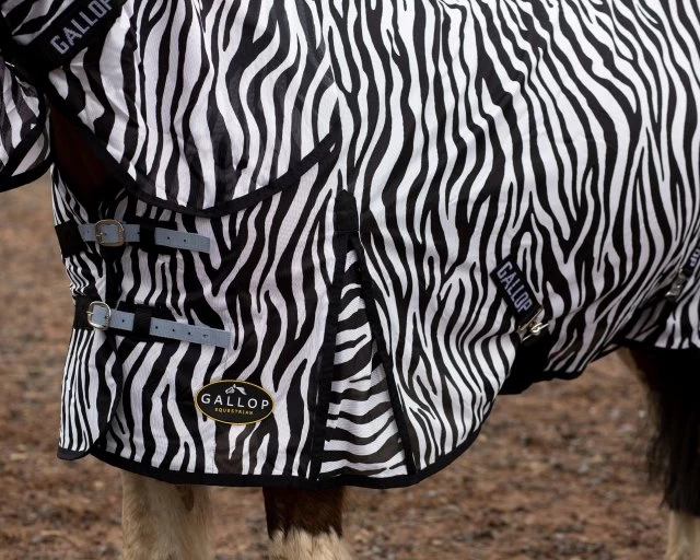 Gallop Zebra Combo Fly Rug X Surcingle 2 Gallop Zebra Combo Fly Rug X Surcingle - Image 2