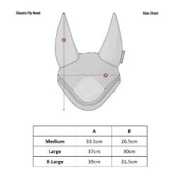 LeMieux Classic Fly Hood With Ears 17 LeMieux Classic Fly Hood With Ears -Equestrian Supply Store 1350 3101