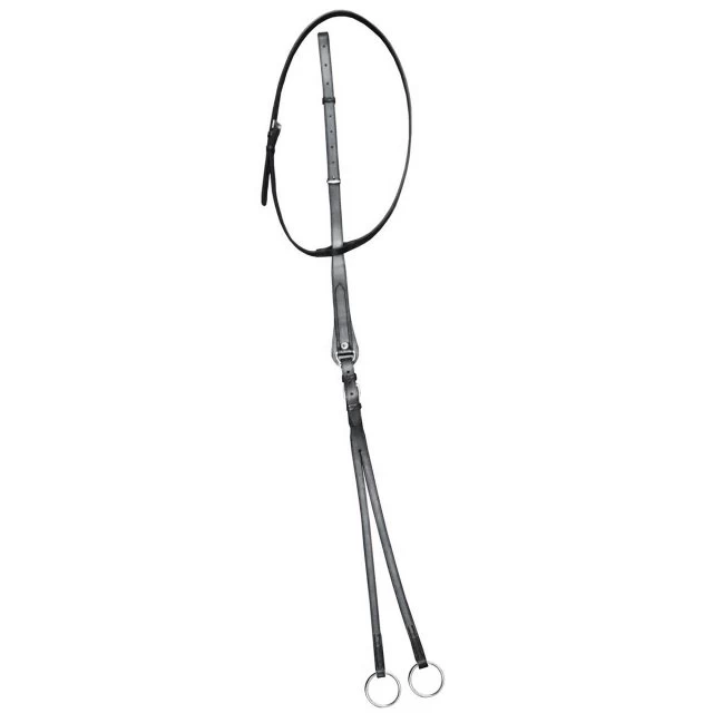 Stubben Running Martingale Silver Fittings Black 1 Stubben Running Martingale Silver Fittings Black