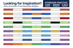 PolyJumps Practice Poles 7 Band 3m 80mm