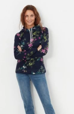 Joules Marlston Print Lightweight Hooded Sweatshirt -Equestrian Supply Store 3099 7036