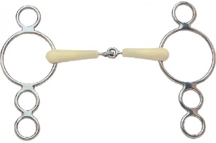 Happy Mouth 4 Ring Dutch Gag Jointed 1 Happy Mouth 4 Ring Dutch Gag Jointed