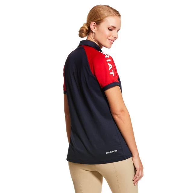 Ariat Team 3 Short Sleeve Polo Womens 2 Ariat Team 3 Short Sleeve Polo Womens - Image 2