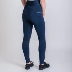 Gallop High-waist Sophia Full Silicone Seat Tights Navy -Equestrian Supply Store 3220 7346