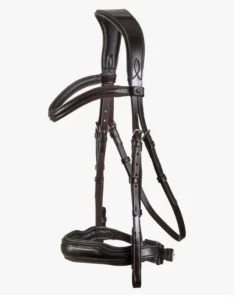 Premier Equine Verdura Anatomic Snaffle Bridle Brown -Equestrian Supply Store 3350 7627