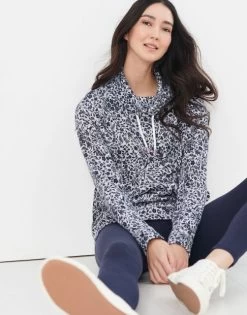Joules Nadia Print Funnel Neck Sweat (marl Ditsy) 13 Joules Nadia Print Funnel Neck Sweat (marl Ditsy) -Equestrian Supply Store 3486 7872