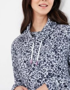 Joules Nadia Print Funnel Neck Sweat (marl Ditsy) 10 Joules Nadia Print Funnel Neck Sweat (marl Ditsy) -Equestrian Supply Store 3486 7876