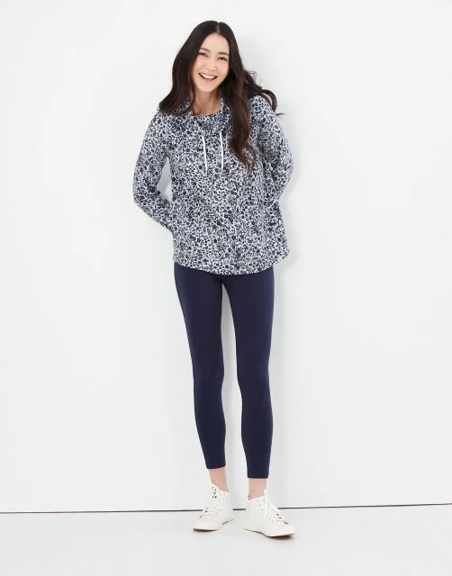 Joules Nadia Print Funnel Neck Sweat (marl Ditsy) 2 Joules Nadia Print Funnel Neck Sweat (marl Ditsy) - Image 2