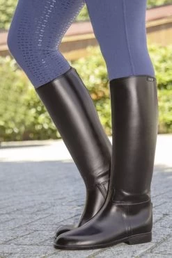 HKM Rubber Zip Back Boot