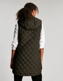 Joules Chatham Long Gilet Green -Equestrian Supply Store 4091 9468