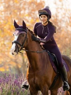LeMieux Classic Lycra Fly - Fig/marine -Equestrian Supply Store 4164 9703