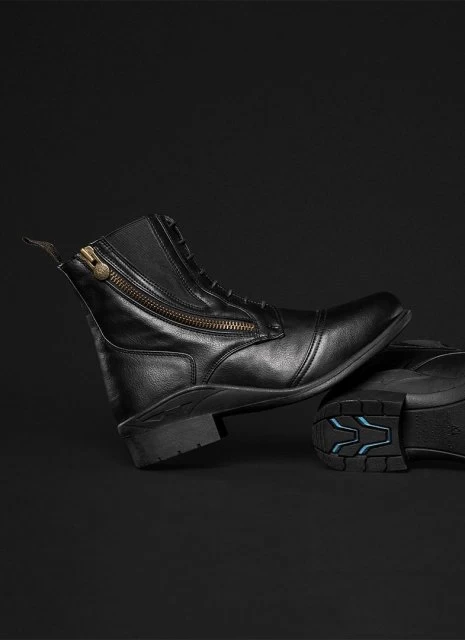 Mountain Horse Veganza Paddock Boot Short Side Zip Black 2 Mountain Horse Veganza Paddock Boot Short Side Zip Black - Image 2