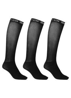 Mountain Horse Black Competition Socks - 3pk