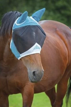 Shires Flyguard Pro Fine Mesh Fly Mask With Ears -Equestrian Supply Store 437 845
