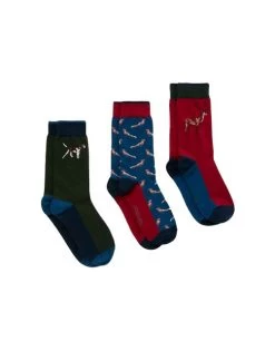 Joules Striking Socks - 3pk -Equestrian Supply Store 4509 10894