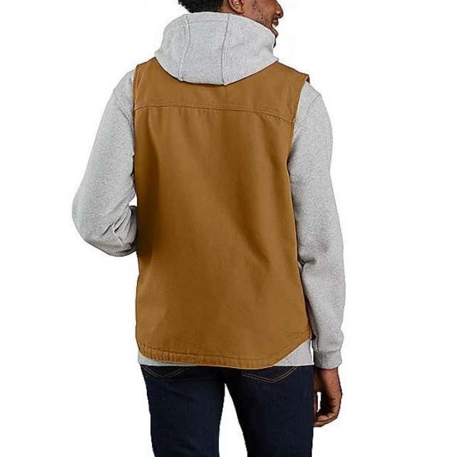 Carhartt Men's Duck Sherpa Mock Neck Vest 2 Carhartt Men's Duck Sherpa Mock Neck Vest - Image 2