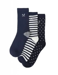 Crew Clothing Ladies' Bamboo Socks - 3pk