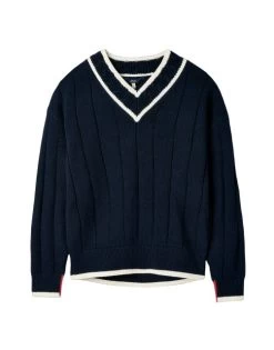 Joules Ladies' Dawson V-Neck Cricket Jumper 8 Joules Ladies' Dawson V-Neck Cricket Jumper -Equestrian Supply Store 5586 13014
