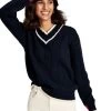 Joules Ladies' Dawson V-Neck Cricket Jumper