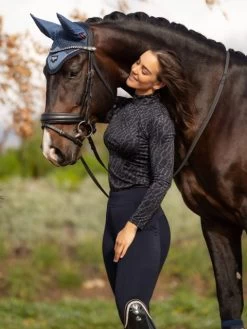 LeMieux Full Grip Brushed Navy Pull Ons -Equestrian Supply Store 5659 13265