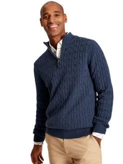 Joules Men's Cable 1/4 Zip Jumper