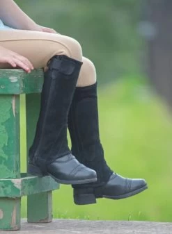 Shires Moretta Suede Half Chaps Adults