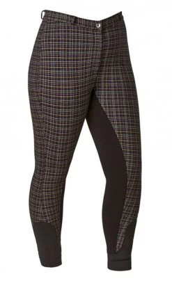 Firefoot Ladies Farsley Checked Breeches -Equestrian Supply Store 597 8018