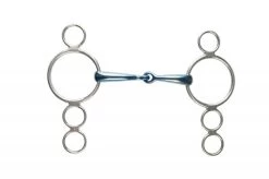 JP. JP Korsteel 3 Ring Dutch Gag Curved Mouth
