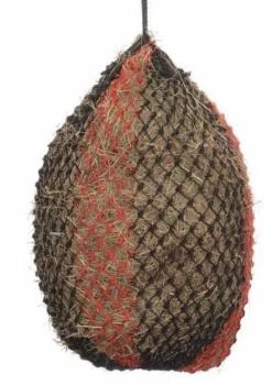 Shires 1022 Fine Mesh Haynet Large Black/red